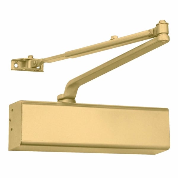 Lawrence Manual, Hydraulic, Door Closer, Heavy Duty Interior and Exterior, Painted Brass LH816-GOLD - main